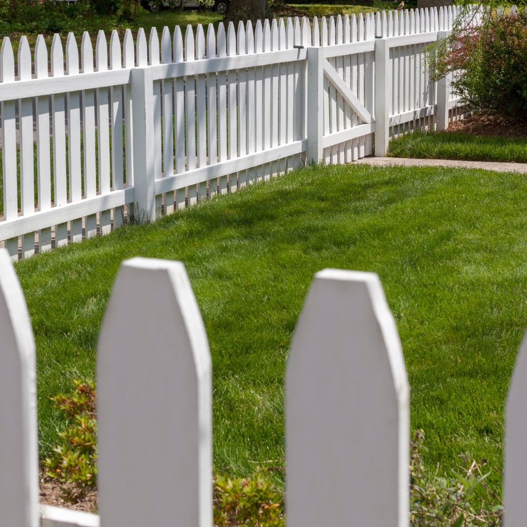 white fence