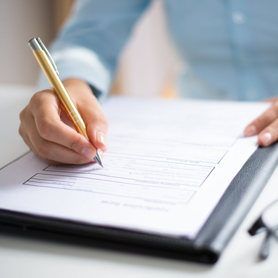 woman writing