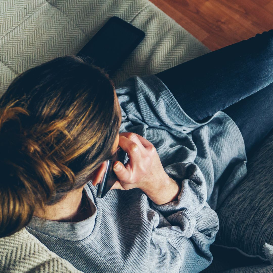 woman on a phone call